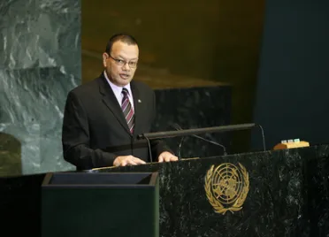 Portrait of His Excellency Ronald Jean Jumeau (Chair of the Delegation), Seychelles