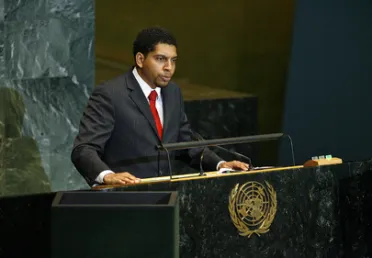 Portrait of His Excellency Camillo Gonsalves (Chair of the Delegation), Saint Vincent and the Grenadines