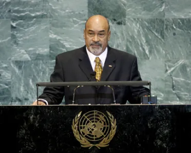 Portrait de (titres de civilité + nom) Son Excellence Desiré Delano Bouterse (Président), Suriname