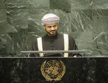 Portrait de (titres de civilité + nom) Son Excellence Sayyid Badr bin Hamad Al-Busaidi (Secrétaire aux Affaires étrangères), Oman