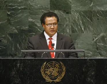 Portrait de (titres de civilité + nom) Son Excellence Afelee Pita (Président), Tuvalu