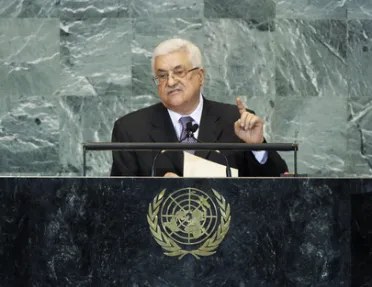 Portrait de (titres de civilité + nom) Son Excellence Mahmoud Abbas (Président), État de Palestine