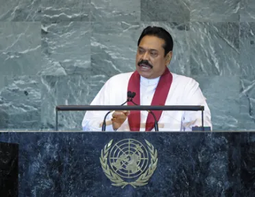 Portrait of His Excellency Mahinda Rajapaksa (President), Sri Lanka