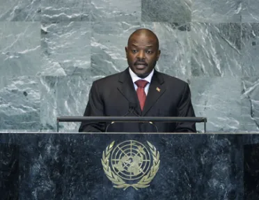 Portrait de (titres de civilité + nom) Son Excellence Pierre Nkurunziza (Président), Burundi