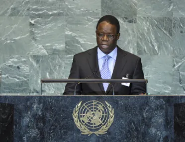 Portrait de (titres de civilité + nom) Son Excellence Basile Ikouebe (Ministre des affaires étrangères), Congo