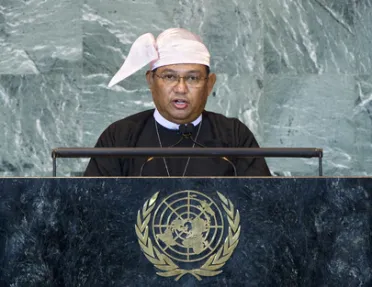 Portrait of His Excellency Wunna Maung Lwin (Minister for Foreign Affairs), Myanmar