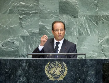 Portrait de (titres de civilité + nom) Son Excellence François Hollande (Président), France
