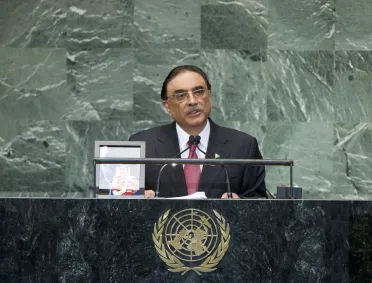 Portrait de (titres de civilité + nom) Son Excellence Asif Ali Zardari (Président), Pakistan