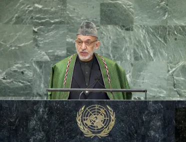 Portrait de (titres de civilité + nom) Son Excellence Hâmid Karzai (Président), Afghanistan