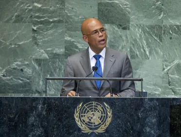 Portrait de (titres de civilité + nom) Son Excellence Michel Joseph Martelly (Président), Haïti