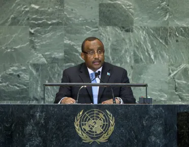 Portrait de (titres de civilité + nom) Son Excellence Abdiweli Mohamed Ali (Premier Ministre), Somalie
