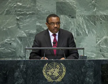Portrait de (titres de civilité + nom) Son Excellence Hailemariam Desalegn (Premier Ministre), Éthiopie