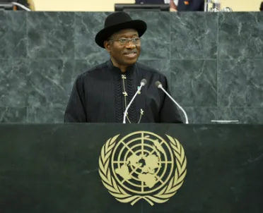 Retrato de (cargo + nombre) Su Excelencia Goodluck Ebele Jonathan (Presidente), Nigeria