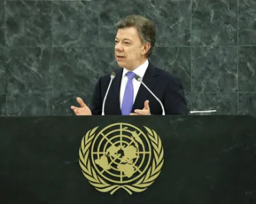 صورة شخصية (المنصب + الاسم) His Excellency Juan Manuel Santos Calderón (الرئيس), كولومبيا