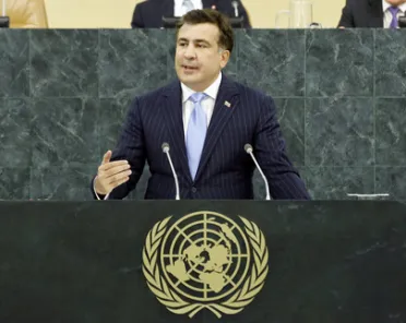 Portrait of His Excellency Mikheil Saakashvili (President), Georgia