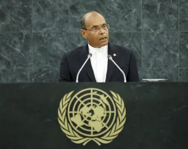 (职位+姓名)的照片 先生阁下 Mohamed Moncef Marzouki (主席), 突尼斯