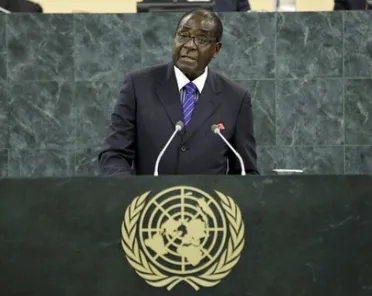 Portrait of His Excellency Robert Mugabe (President), Zimbabwe