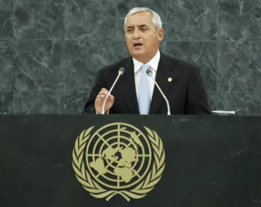 Portrait de (titres de civilité + nom) Son Excellence Otto Fernando Pérez Molina (Président), Guatemala