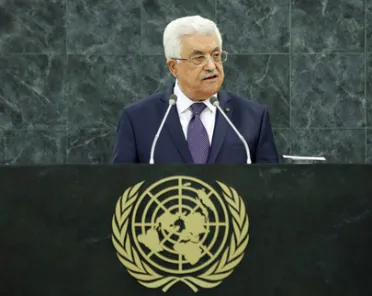 Retrato de (cargo + nombre) Su Excelencia Mahmoud Abbas (Presidente), Estado de Palestina
