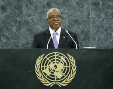 صورة شخصية (المنصب + الاسم) His Excellency Manuel Serifo Nhamadjo (Interim President) (رئيس الحكومة الانتقالية), غينيا-بيساو