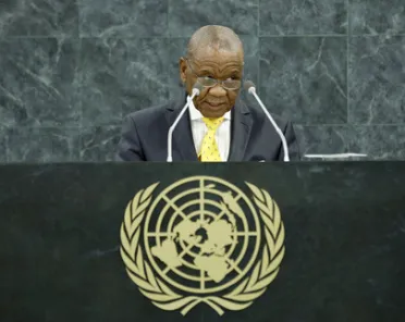 Portrait de (titres de civilité + nom) Son Excellence Motsoahae Thomas Thabane (Premier Ministre), Lesotho