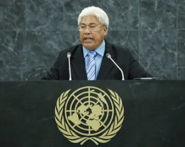 Portrait de (titres de civilité + nom) Son Excellence Vete Sakaio (Vice-Premier Ministre), Tuvalu
