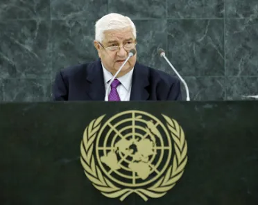 Portrait of His Excellency Walid Almoualem (Minister for Foreign Affairs), Syrian Arab Republic