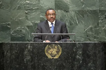 Portrait de (titres de civilité + nom) Son Excellence Hailemariam DESSALEGN (Premier Ministre), Éthiopie