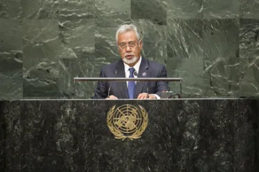 Portrait de (titres de civilité + nom) Son Excellence Kay Rala Xanana GUSMÃO (Premier Ministre), Timor-Leste