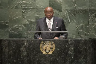 Portrait of His Excellency Pierre MOUKOKO MBONJO (Minister for Foreign Affairs), Cameroon