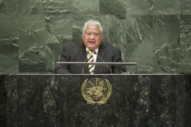 Portrait de (titres de civilité + nom) Son Excellence Tuilaepa Sailele Malielegaoi (Premier Ministre), Samoa