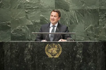 Portrait de (titres de civilité + nom) Son Excellence Xavier Bettel (Premier Ministre), Luxembourg