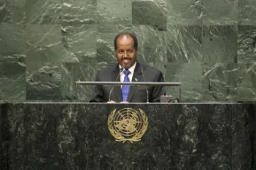 Portrait of His Excellency Hassan Sheikh Mohamud (President), Somalia