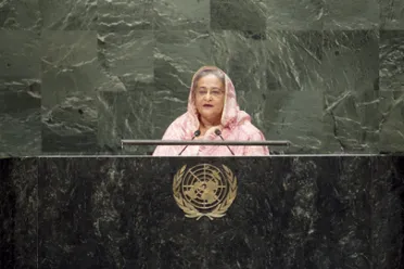 Portrait de (titres de civilité + nom) Son Excellence Sheikh Hasina (Premier Ministre), Bangladesh