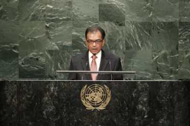 Portrait of His Excellency Milan Jaya Nyamrajsingh Meettarbhan (Permanent Representative), Mauritius