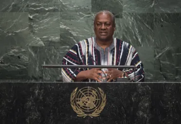 Portrait de (titres de civilité + nom) Son Excellence John Dramani Mahama (Président), Ghana