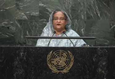 Portrait de (titres de civilité + nom) Son Excellence Sheikh Hasina (Premier Ministre), Bangladesh