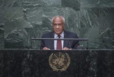 Portrait of His Excellency Meltek Sato Kilman Livtuvanu (Prime Minister), Vanuatu