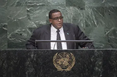 Portrait of His Excellency Omar Abdirashid Ali Sharmarke (Prime Minister), Somalia