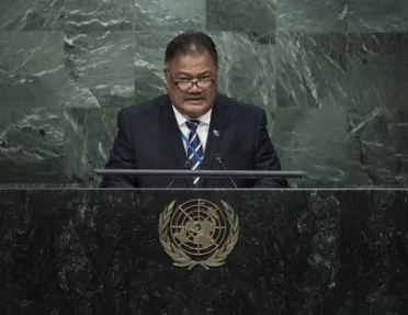 Portrait of His Excellency Taukelina Finikaso (Minister for Foreign Affairs and Foreign Trade), Tuvalu