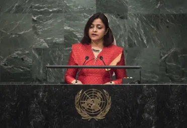 Portrait of H.E. Mrs. Dunya Maumoon (Minister for Foreign Affairs), Maldives