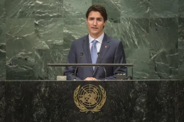 Portrait de (titres de civilité + nom) Son Excellence Justin Trudeau (Premier Ministre), Canada