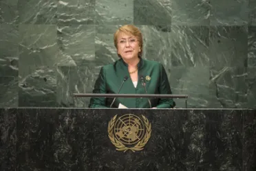 Portrait de (titres de civilité + nom) Son Excellence Michelle Bachelet Jeria (Président), Chili