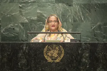 Portrait de (titres de civilité + nom) Son Excellence Sheikh Hasina (Premier Ministre), Bangladesh