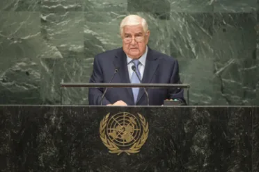 Portrait of His Excellency Walid Al-Moualem (Deputy Prime Minister), Syrian Arab Republic