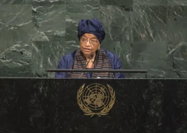 Portrait de (titres de civilité + nom) Son Excellence Ellen Johnson-Sirleaf (Président), Libéria