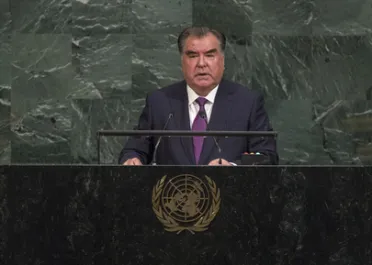 Portrait of His Excellency Emomali Rahmon (President), Tajikistan