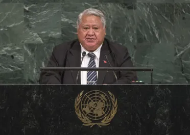Portrait de (titres de civilité + nom) Son Excellence Tuilaepa Sailele Malielegaoi (Premier Ministre), Samoa