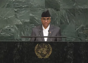 Portrait de (titres de civilité + nom) Son Excellence Sher Bahadur Deuba (Premier Ministre), Népal