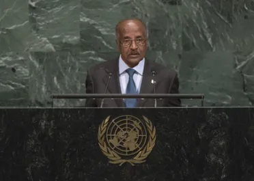 Portrait de (titres de civilité + nom) Son Excellence Osman Saleh Mohammed (Ministre des affaires étrangères), Érythrée